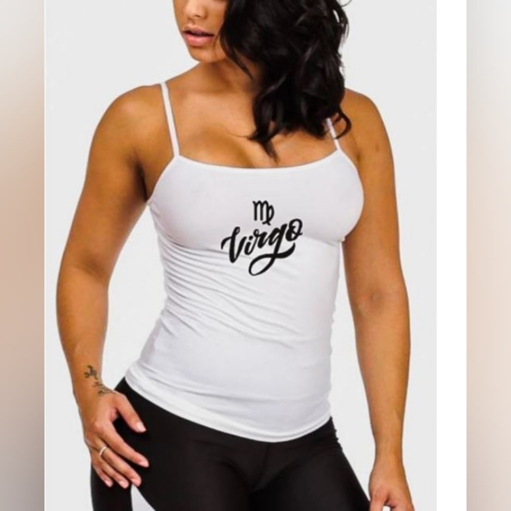 NEW! White Virgo Graphic Women's Top
